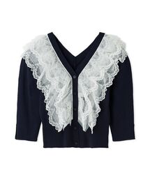 SNIDEL | チュールフリルニットプルオーバー(ニット/セーター)