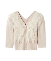 SNIDEL | チュールフリルニットプルオーバー(ニット/セーター)