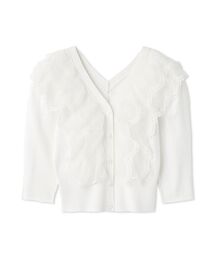 SNIDEL | チュールフリルニットプルオーバー(ニット/セーター)