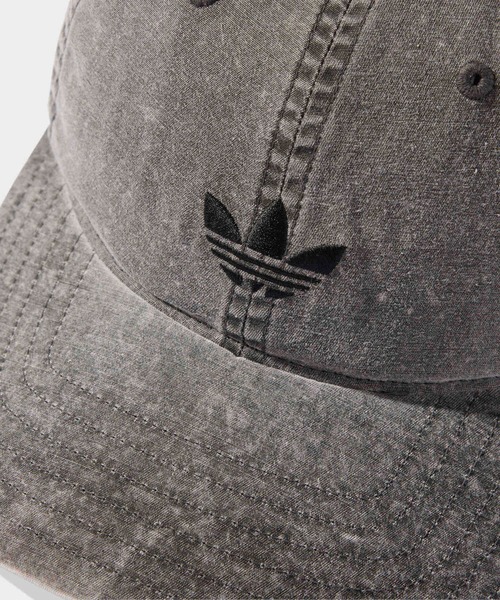 adidas（アディダス）の「ベースボール キャップ ウォッシュド / アディダスオリジナルス adidas Originals（キャップ・メンズ・ブラック・X-LARGE/LARGE/MEDIUM）」の3枚目の写真
