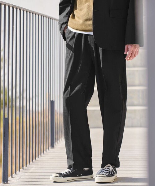 green label relaxing(グリーンレーベルリラクシング)の「FREELITCH オルマイ ワイド W3 イージーパンツ -2WAYストレッチ・吸水速乾-(その他パンツ・メンズ・ダークブラウン/コバルトブルー/ブラック・XL/L/M/S)」の2枚目の写真