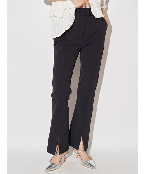 ELENDEEK（エレンディーク）の「スリットスリムパンツ（その他パンツ・レディース・オフホワイト/ブラック・01/02）」の4枚目の写真