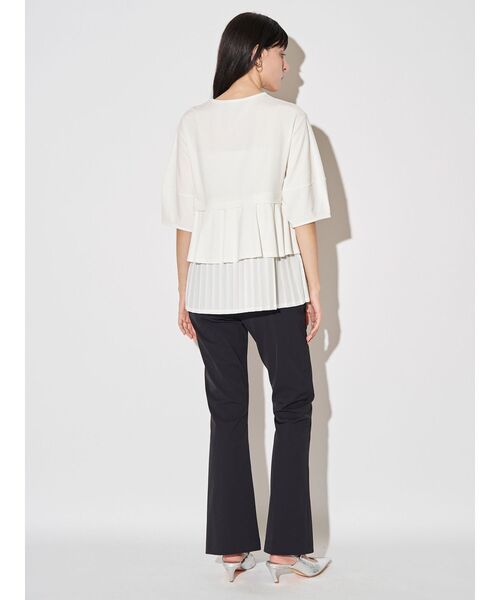 ELENDEEK（エレンディーク）の「スリットスリムパンツ（その他パンツ・レディース・オフホワイト/ブラック・01/02）」の9枚目の写真