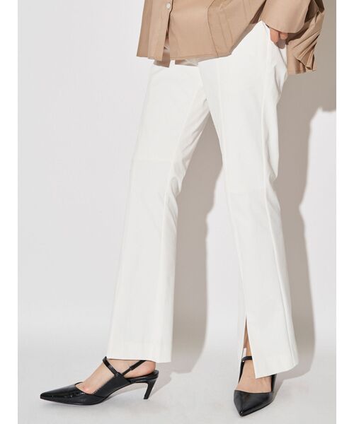 ELENDEEK（エレンディーク）の「スリットスリムパンツ（その他パンツ・レディース・オフホワイト/ブラック・01/02）」の11枚目の写真