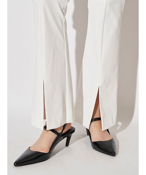 ELENDEEK（エレンディーク）の「スリットスリムパンツ（その他パンツ・レディース・オフホワイト/ブラック・01/02）」の13枚目の写真