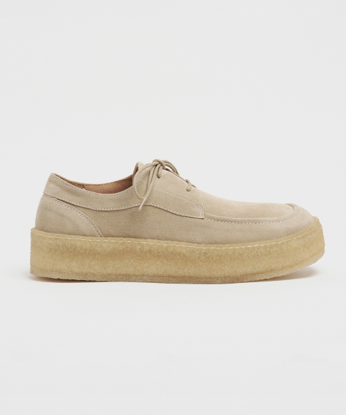 LOSTGARDEN(ロストガーデン)の「UNIFORM Crepe Derby Beige(ドレスシューズ・メンズ・その他・43.5/41/42/43/40.5/42.5/41.5/44/40)」の1枚目の写真