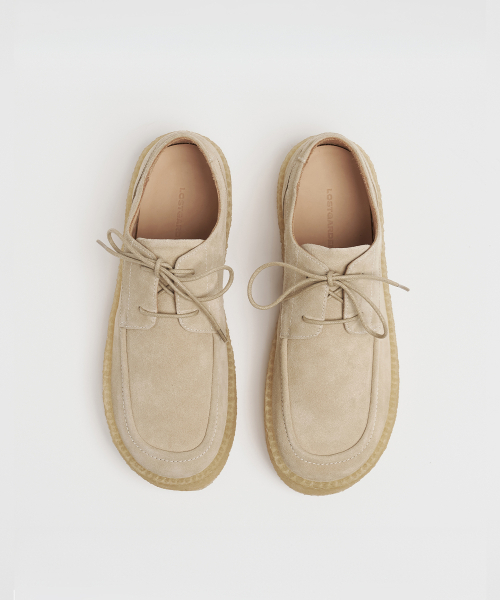 LOSTGARDEN(ロストガーデン)の「UNIFORM Crepe Derby Beige(ドレスシューズ・メンズ・その他・43.5/41/42/43/40.5/42.5/41.5/44/40)」の2枚目の写真