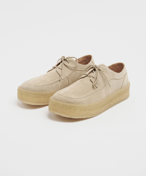 LOSTGARDEN(ロストガーデン)の「UNIFORM Crepe Derby Beige(ドレスシューズ・メンズ・その他・43.5/41/42/43/40.5/42.5/41.5/44/40)」の3枚目の写真
