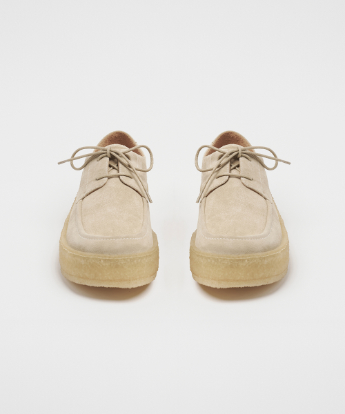 LOSTGARDEN(ロストガーデン)の「UNIFORM Crepe Derby Beige(ドレスシューズ・メンズ・その他・43.5/41/42/43/40.5/42.5/41.5/44/40)」の4枚目の写真