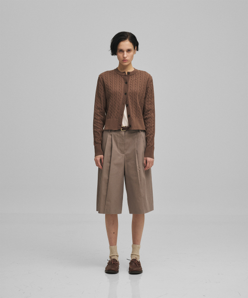 ANOTHER OFFICE WOMEN(アナザー オフィス ウーマン)の「w. Officer Bermuda Pants (Dark Mink)(その他パンツ・レディース・その他・36/34)」の2枚目の写真