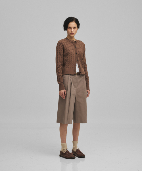 ANOTHER OFFICE WOMEN(アナザー オフィス ウーマン)の「w. Officer Bermuda Pants (Dark Mink)(その他パンツ・レディース・その他・36/34)」の3枚目の写真