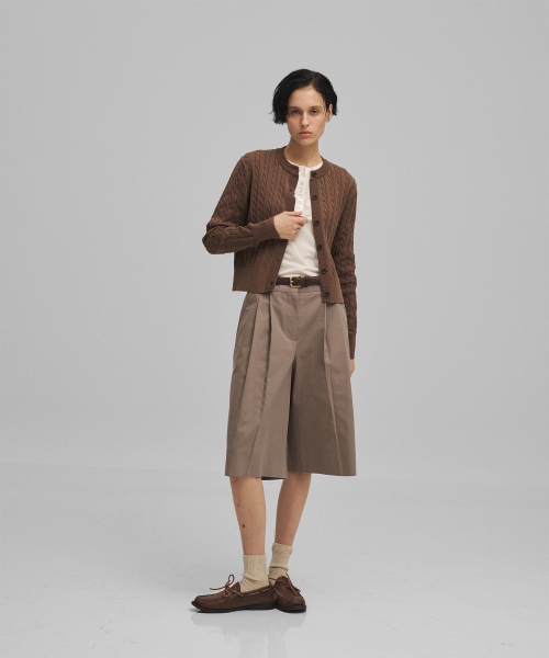 ANOTHER OFFICE WOMEN(アナザー オフィス ウーマン)の「w. Officer Bermuda Pants (Dark Mink)(その他パンツ・レディース・その他・36/34)」の5枚目の写真