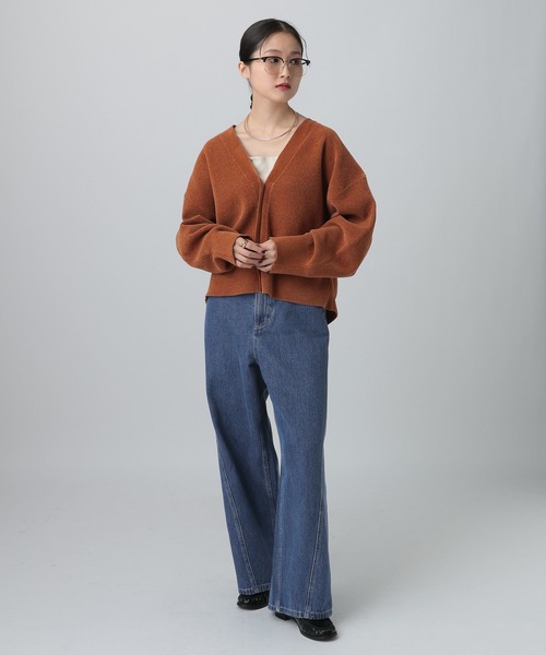 LEPSIM（レプシィム）の「切り替えワイドデニム　608248（デニムパンツ・レディース・ブルー/インディゴブルー/チャコールグレー・MEDIUM/LARGE）」の18枚目の写真