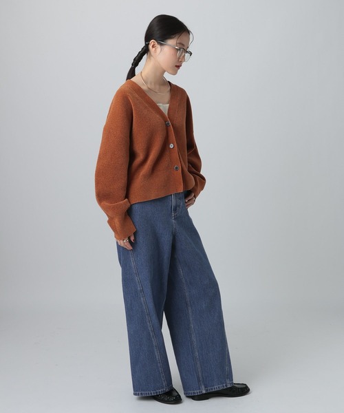 LEPSIM（レプシィム）の「切り替えワイドデニム　608248（デニムパンツ・レディース・ブルー/インディゴブルー/チャコールグレー・MEDIUM/LARGE）」の20枚目の写真