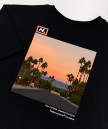replaycontainer（リプレイコンテナ）の「RE square black campaign half tee (sunset)（Tシャツ/カットソー）」