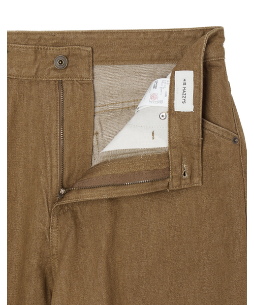 HAZZYS（ ヘジス）の「[HIS]ライトブラウンデニムパンツ（デニムパンツ・メンズ・その他・SMALL/MEDIUM/LARGE）」の4枚目の写真