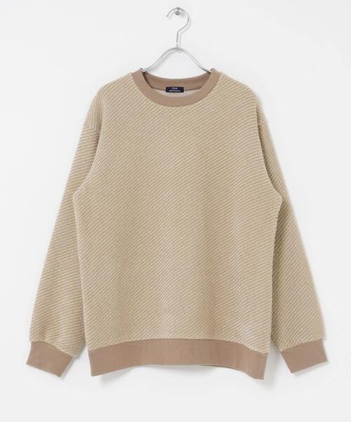 ITEMS URBANRESEARCH（アイテムズ アーバンリサーチ）の「フェザーヤーン クルーネック ニットソー（Tシャツ/カットソー・メンズ・イエロー/ブラック/モカ・LARGE/MEDIUM）」の8枚目の写真