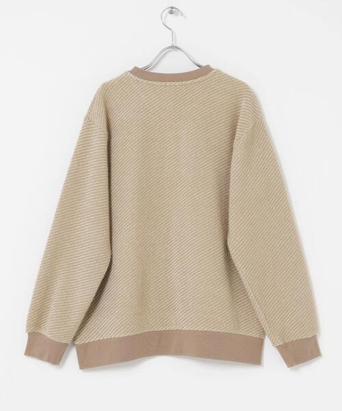 ITEMS URBANRESEARCH（アイテムズ アーバンリサーチ）の「フェザーヤーン クルーネック ニットソー（Tシャツ/カットソー・メンズ・イエロー/ブラック/モカ・LARGE/MEDIUM）」の11枚目の写真