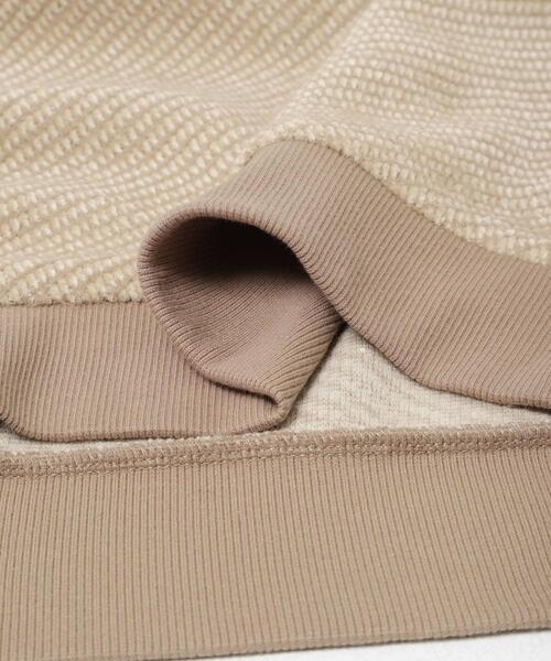 ITEMS URBANRESEARCH（アイテムズ アーバンリサーチ）の「フェザーヤーン クルーネック ニットソー（Tシャツ/カットソー・メンズ・イエロー/ブラック/モカ・LARGE/MEDIUM）」の12枚目の写真