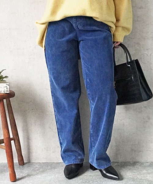 インディゴコールストレートパンツ（その他パンツ）｜Emma（SELECT