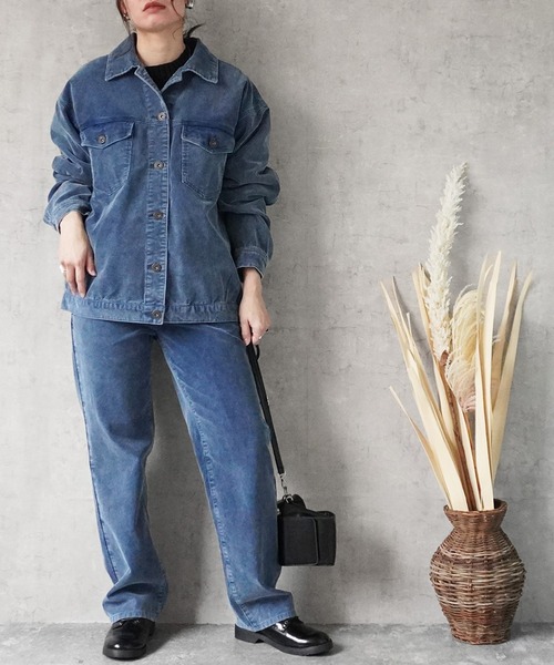 インディゴコールストレートパンツ（その他パンツ）｜Emma（SELECT