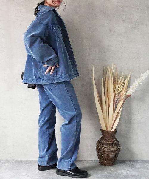 インディゴコールストレートパンツ（その他パンツ）｜Emma（SELECT