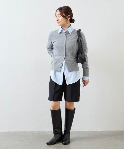 JOURNAL STANDARD（ジャーナルスタンダード）の「コンパクトニットカーディガン（カーディガン/ボレロ・レディース・ピンク/ブラウン/チャコールグレー・FREE）」の22枚目の写真