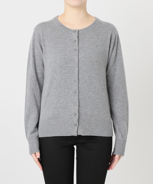 JOURNAL STANDARD（ジャーナルスタンダード）の「コンパクトニットカーディガン（カーディガン/ボレロ・レディース・ピンク/ブラウン/チャコールグレー・FREE）」の8枚目の写真