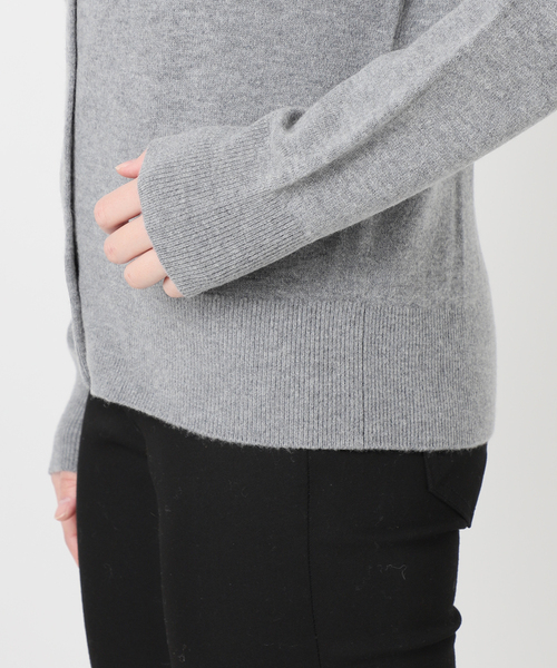 JOURNAL STANDARD（ジャーナルスタンダード）の「コンパクトニットカーディガン（カーディガン/ボレロ・レディース・ピンク/ブラウン/チャコールグレー・FREE）」の13枚目の写真