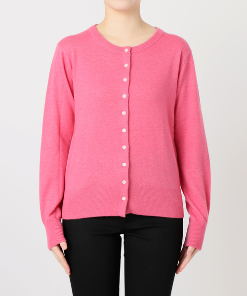 JOURNAL STANDARD（ジャーナルスタンダード）の「コンパクトニットカーディガン（カーディガン/ボレロ・レディース・ピンク/ブラウン/チャコールグレー・FREE）」の19枚目の写真