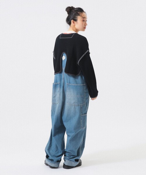 BEAMS BOY（ビームスボーイ）の「ショート ミリタリー ライナー カーディガン（カーディガン/ボレロ・レディース・ブラック/オリーブ・1/2）」の5枚目の写真