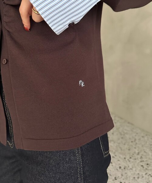 mystic(ミスティック)の「【@___s_m17企画】ストライプ付け襟配色ニット(Tシャツ/カットソー・レディース・アイボリー/ブラウン・FREE)」の22枚目の写真