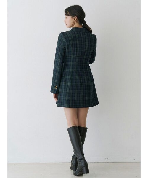 MERCURYDUO（マーキュリーデュオ）の「【追加生産】2WAYフィット&フレアジャケットワンピース（ワンピース・レディース・アイボリー/グレー・MEDIUM/SMALL）」の9枚目の写真