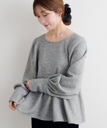 Kastane | 【一部店舗限定/セットアップ対応】B ニットライクスウェットペプラムトップス(スウェット)