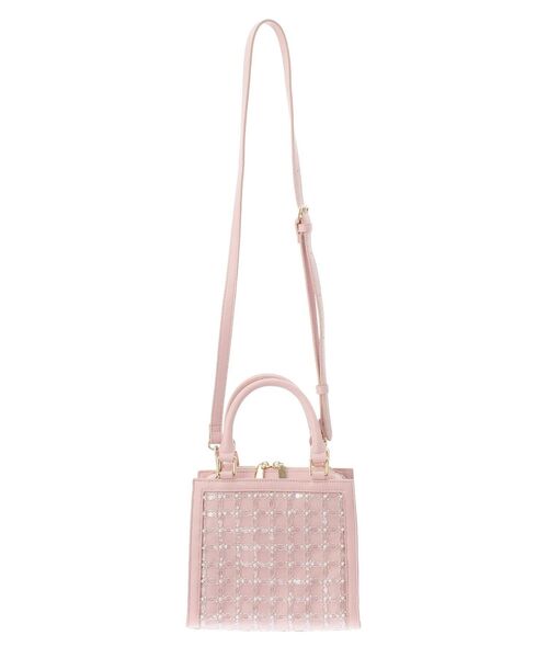 RESEXXY（リゼクシー）の「シャイニースクエアハンドバッグ（ハンドバッグ・レディース・ホワイト/ピンク・FREE）」の5枚目の写真