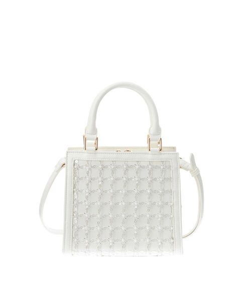 RESEXXY（リゼクシー）の「シャイニースクエアハンドバッグ（ハンドバッグ・レディース・ホワイト/ピンク・FREE）」の6枚目の写真