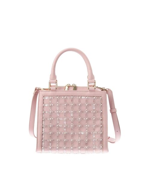 RESEXXY（リゼクシー）の「シャイニースクエアハンドバッグ（ハンドバッグ・レディース・ホワイト/ピンク・FREE）」の7枚目の写真