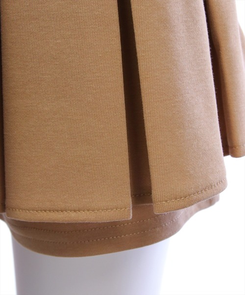 clear（クリア）の「ベルト付きプリーツミニスカート［韓国ファッション カジュアル ガーリー］≪新色追加≫（スカート・レディース・ブラック/チャコールグレー/ベージュ/ライトベージュ・S/M）」の20枚目の写真