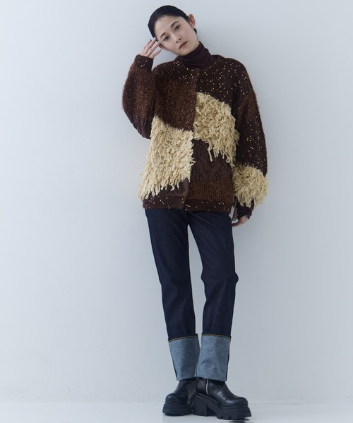 beautiful people（ビューティフルピープル）の「【beautiful people/ビューティフルピープル】selvedge denim woman fits/セルヴィッジデニムウォマンフィッツ（デニムパンツ・レディース・ブラック/ダークインディゴブルー・34/36）」の13枚目の写真