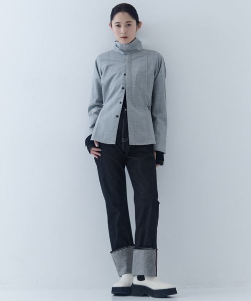 beautiful people（ビューティフルピープル）の「【beautiful people/ビューティフルピープル】selvedge denim woman fits/セルヴィッジデニムウォマンフィッツ（デニムパンツ・レディース・ブラック/ダークインディゴブルー・34/36）」の14枚目の写真