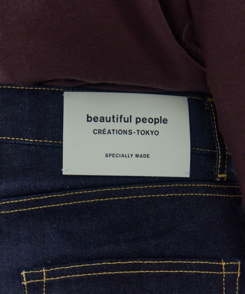 beautiful people（ビューティフルピープル）の「【beautiful people/ビューティフルピープル】selvedge denim woman fits/セルヴィッジデニムウォマンフィッツ（デニムパンツ・レディース・ブラック/ダークインディゴブルー・34/36）」の22枚目の写真