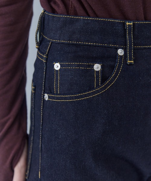 beautiful people（ビューティフルピープル）の「【beautiful people/ビューティフルピープル】selvedge denim woman fits/セルヴィッジデニムウォマンフィッツ（デニムパンツ・レディース・ブラック/ダークインディゴブルー・34/36）」の20枚目の写真