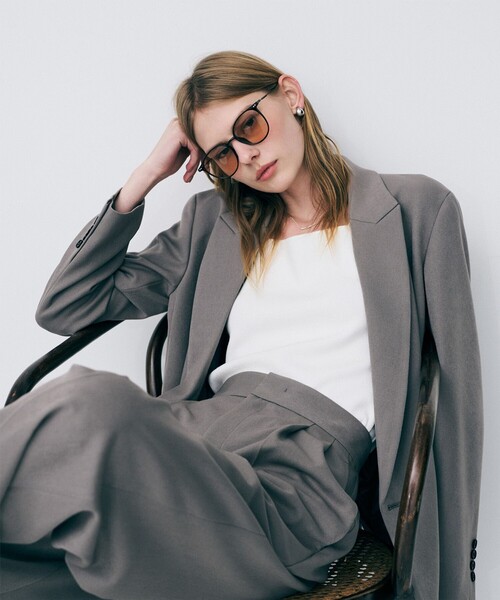 uncrave(アンクレイヴ)の「2WAYタンクトップ(タンクトップ・レディース・ライトグレー系/ベージュ系/ピンク系/ホワイト系/ブラック系・F)」の8枚目の写真
