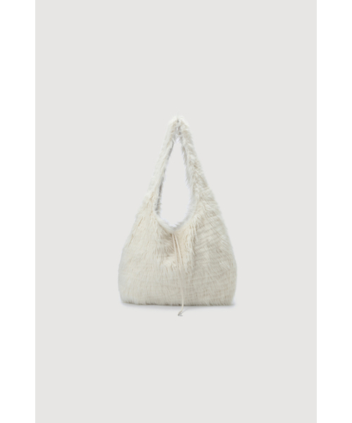 Lucky Chouette（Lucky Chouette）の「Chouetties Fake Fur Hobo Bag(ivory) 7ABAX25300IVX（トートバッグ・レディース・アイボリー・FREE）」の2枚目の写真