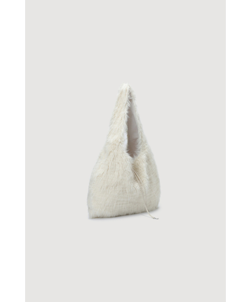 Lucky Chouette（Lucky Chouette）の「Chouetties Fake Fur Hobo Bag(ivory) 7ABAX25300IVX（トートバッグ・レディース・アイボリー・FREE）」の3枚目の写真