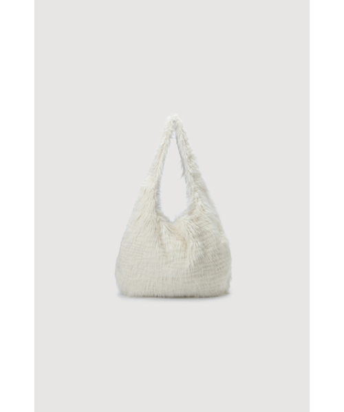 Lucky Chouette（Lucky Chouette）の「Chouetties Fake Fur Hobo Bag(ivory) 7ABAX25300IVX（トートバッグ・レディース・アイボリー・FREE）」の4枚目の写真