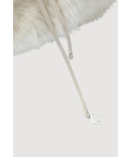 Lucky Chouette（Lucky Chouette）の「Chouetties Fake Fur Hobo Bag(ivory) 7ABAX25300IVX（トートバッグ・レディース・アイボリー・FREE）」の5枚目の写真