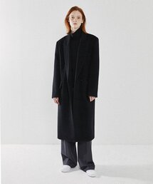 LADY VOLUME（レディーボリューム）の「SOLID ROUND POCKET COAT_BLACK（チェスターコート）」
