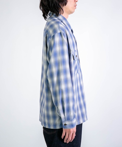 BIG MAC（ビッグマック）の「[BIGMAC] OPEN COLLAR SHIRTS（シャツ/ブラウス・メンズ・ブルー系その他/ホワイト系その他・38/40）」の11枚目の写真