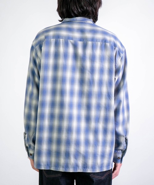 BIG MAC（ビッグマック）の「[BIGMAC] OPEN COLLAR SHIRTS（シャツ/ブラウス・メンズ・ブルー系その他/ホワイト系その他・38/40）」の12枚目の写真